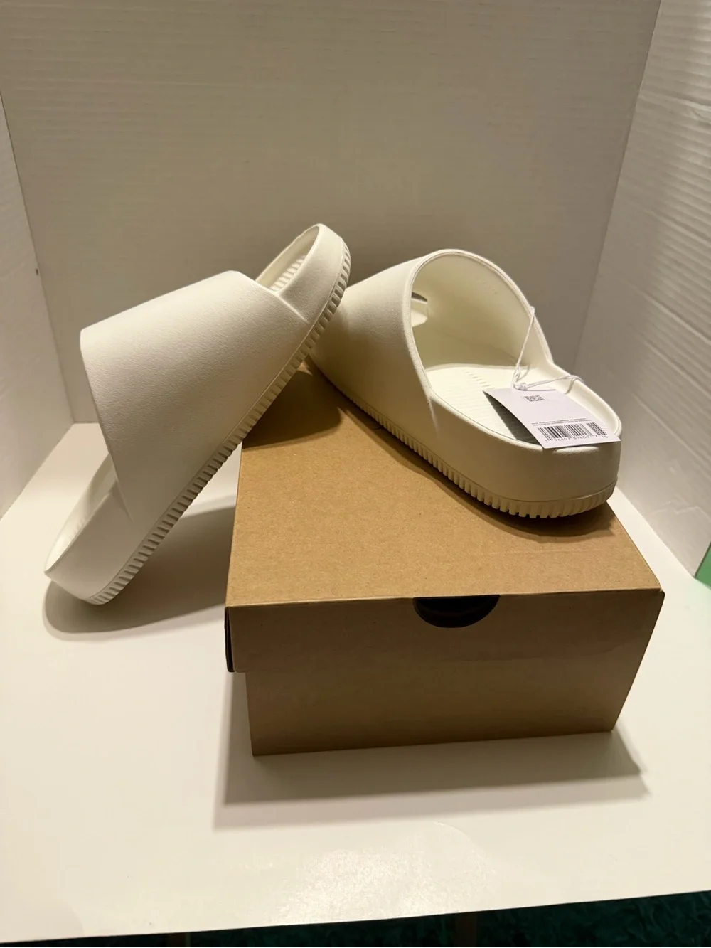 Nike White Slide Sandals - Minimal Slip-On Slides
